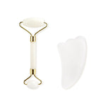 SHEEOLOGY Jade Stone & Natural Quartz Gua Sha Scraping Massage Tool COMBO